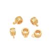 Contas de ouro antigas com três vias separadas para preservação de cor, contas de balde com furos grandes, pulseira de moedas de cobre com pulseira pendurada, colar com contas, acessórios