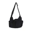 Bolso de hombro para mujer estilo retro workwear, bolso cruzado, bolso de lona moderno, bolso grande de capacidad estilo callejero, bolso casual y artístico