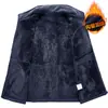 Jaqueta de Lã Polar Masculina Primavera e Outono Moda Elegante Cardigan Moletom Veludo Dupla Face À Prova de Frio e Quente Jaqueta para Meia-Idade e Idosos Tendência