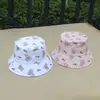 Novo Chapéu de Pescador Infantil Estampado de Desenho Animado Primavera e Verão Viagem ao Ar Livre Chapéu de Sol Brincadeira de Bebê Chapéu de Bacia à Prova de Vento