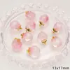 Fruta Durazno Colgante de Vidrio Hecho a Mano DIY Accesorios Colgante para Collar Aretes Pulsera Accesorios Semiterminados Venta al por Mayor