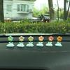 Nuevos adornos creativos para coche con cabeza temblorosa de flor de huevo Xiangyun, flores pequeñas frescas, decoraciones para coche, accesorios lindos para coche