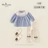 Conjunto de Ropa para Bebé Niña Estilo Nuevo de Otoño: Conjunto de Camisa y Leggings, Estilo Coreano Clase A para Bebés y Niños Pequeños, Conjunto de Dos Piezas Cómodo y Versátil