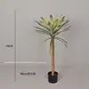 Nordic Gama Alta Lujo Ligero Multi-Cabezas Madera Árbol Sangre de Dragón Holandés Plantas Verdes Simulación Plantas Biónicas Árboles Falsos Adornos de Pie
