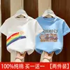Camiseta de Manga Corta para Niña Verano 2026 Nuevo Top de Dibujos Animados para Niñas Mayores Camiseta Casual de Verano para Niños de Media Manga