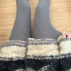 Leggings cinza listradas, estilo coreano de outono, base de algodão levemente transparente, adequadas para o trabalho, estilo JK e dando a ilusão de pernas nuas