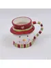 Taza de Café de Cerámica Hengfei Porcelana al por Mayor Escritorio Festivo Muñeco de Nieve de Cerámica Taza Pintada a Mano Decoración Vajilla cerámica