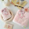 Nuevo Tigger Dibujo Animado Conejo de Orejas Largas Estilo Ins Set de Dos Piezas de Toalla de Baño Felpa de Coral Bordado Estéreo Set Madre e Hijo
