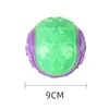 Juguete de Pelota para Mordisquear Mascotas Transfronterizo Nunbell, Resistente a Mordidas, Limpia-Dientes de TPR con Sonido, Interactivo para Perros Pequeños y Medianos
