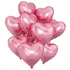 Globos Rosas con Forma de Corazón Transfronterizos Decoración para San Valentín, Compromiso, Cumpleaños, Baby Shower Arreglo 10 Piezas de Globos de Corazón