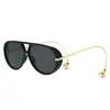Gafas de Sol Transfronterizas Europeas y Americanas Sheintemu para Mujer, Estilo Piloto, Doble Puente, Montura Grande, Metal, Modelo Nuevo, Gafas de Sol Amazon