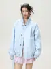 Jaqueta minimalista estilo americano de Jack com fivela de avião, modelo de primavera unissex, moderna, folgada, casual, versátil, casaco com gola alta