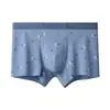 Novo Estilo 60 Peças Algodão de Xinjiang Sem Costura Estampado Roupa Íntima Masculina 10A Antibacteriana Respirável Boxer Cintura Média Roupa Íntima 100% Algodão