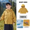 Jaqueta Impermeável Externa Europeia para Menino Primavera e Outono 2026 Nova Roupa Infantil Crianças Bebê Criança Pequena Roupas de Outono Top Tendência