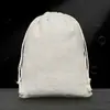 Venda Direta da Fábrica Sacos de Algodão com Cordão, Sacos para Joias de Presente, Sacos de Armazenamento com Cordão para Embalagem de Artesanato de Algodão e Linho em Estoque