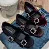 Zapatos Planos para Mujer Estilo Francés 2026, Zapatos de Ballet para el Trabajo, Zapatos de Noche, Correa Única con Hebilla de Pedrería, Zapatos Mary Jane para Mujer