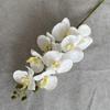 8 Cabeça pele de pêssego veludo phalaenopsis salão de casamento com flores decoração de casa de casamento decoração de mesa de sala de estar flores artificiais falsas