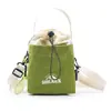 Bolso Cruzado de Color Bloqueado con Textura de Niebla Suave para Exteriores Estilo Montaña, Bolso Cruzado Pequeño con Cordón para Parejas, Bolso para Teléfono para Senderismo y Camping