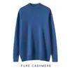 Suéter de Cachemira de Cuello Alto Nuevo para Hombre Otoño Invierno Engrosado Agradable al Tacto Lana Holgado Talla Grande Suéter Base