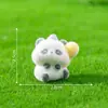 Pelúcia de Panda Fofo com Decorações DIY de Bambu Acessórios para Pendurar Carro Mesa Paisagem em Miniatura Pequenos Enfeites