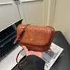 Bolso Pequeño Estampado de Nicho Versátil para Otoño e Invierno para Mujer 2026 Nueva Moda Bolso Cruzado para Teléfono Texturizado