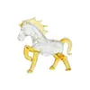 Decoração de Casa Zibo Vidro Animal Colorido Decoração de Carrossel Figura de Cavalo Artesanato de Cristal Ornamento Produto Transfronteiriço
