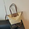 Bolso Tote Grande de Gran Capacidad para Viaje de Primavera y Verano 2025 Nuevo Bolso Cruzado Ligero para Viaje Bolso de Hombro con Bloqueo de Color