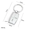 Chaveiro de cola dupla face em branco Chaveiro de metal personalizado Pingente de presente pequeno comemorativo pode ser gravado e impresso com logotipo