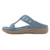 5012-4 nuevo 2025 pantuflas bohemias de pedrería plataforma cómoda de látex para masaje talla grande zapatos planos
