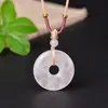 Colgante de Paz de Amatista Blanca Rosa Natural Piedra Ojo de Tigre Jaspe Rojo Piedra Cruda Joyería Unisex Colgante Pequeño Adorno Colgante Colgante de Jade