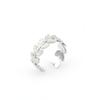 Anillo de Acero Inoxidable Flor Hoja Hoja de Arce Apertura Ajustable Titanio Anillo de Dedo para Hombre y Mujer Accesorios de Mano Personalizados