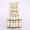 Estilo Pastoral Marionetas de Madera para Hombres y Mujeres Adornos DIY en Color Madera Natural, Figuras de Madera Familiares para Pintura con Graffiti Infantil Hechas a Mano