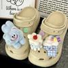 Accesorios Crocs Transfronterizos para Mujer Otoño e Invierno 2025 Zapatos Rellenos Shirley Rose Dibujos Animados Lindos Dulces Accesorios DIY