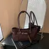 Bolso Tote de Cuero Escarchado Nuevo Otoño/Invierno 2026, Gran Capacidad, Bolso de Mano Estilo Europeo y Americano, Bolso de Hombro y Cruzado para Mujer