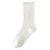 Calcetines de verano para mujer, ultrafinos, con rizos sueltos, apilados, de malla sin hueso, transpirables, 7a, antibacterianos, de seda fría, calcetines medianos frescos