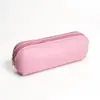 Venta Caliente de Fábrica al por Mayor Bolsa de Tocador de Maquillaje de Silicona Bolsa de Tocador Portátil Impermeable Estuche para Lápices de Color Sólido Simple Transfronterizo