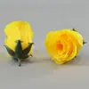 Cabezas de Flores de Rosa de Pavo Real de Simulación al por Mayor Flores de Combinación para Decoración Hecha a Mano DIY Accesorios para Fotografía Flores de Tela de Seda con Agujero