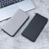 Nueva cartera larga con cremallera para hombre, cartera de lona de gran capacidad para negocios con múltiples tarjetas