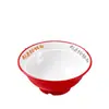 A8 Melamina Bicolor Bol para Fideos Especial Restaurante Ramen de Res Hui Mian Bol para Sopa de Fideos Comercial Mala Tang Luosifen Bol Grande