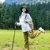 Chaqueta Azul de Concha Dura Estilo Luo Tuo, Chaqueta de Montañismo para Exteriores a Prueba de Viento e Impermeable para Mujer Tres en Uno, Hecha a Medida para Hombre