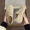 Zapatos tipo Birkenstock para mujer petite con suelas gruesas que aumentan la altura interior, nueva colección otoño 2026, planos versátiles de suela blanda para combinar con vestidos, estilo retro