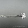Clip de cadena extendida de acero inoxidable de 5 cm, clip colgante, colgante en forma de corazón, cadena de cola más pulsera de cadena larga, cadena de cola, accesorios de joyería DIY