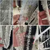 Cruz de Encaje con Cuentas Hecha a Mano Borla Perla de Imitación DIY Iluminación Dinastía Han Falda de Escenario Cortina Cuello Ropa de la Dinastía Han