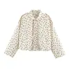 Roupas femininas europeias e americanas transfronteiriças AliExpress INS estilo quente jaqueta casual solta de bolinhas