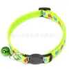 Collar para mascotas de 1 cm con cascabel hebilla de cabeza de gato antipérdida decoración de cuello collar ajustable para gato