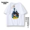 Camiseta de manga corta Wild Robot, ropa familiar con cuello redondo y estampado periférico para niños, para hombres y mujeres.