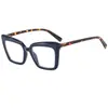 Gafas Anti Luz Azul para Mujer, Moda Transfronteriza Ins, Montura Cóncava, Armazón Grande de Moda, Se Pueden Equipar con Lentes Planos