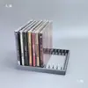 Rack de Armazenamento para CDs Suporte de Exibição de Álbuns em Disco Armazenamento de CDs para Mesa Caixa de Armazenamento para Discos de Vinil Rack de CDs Retrô