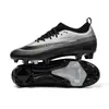 Zapatos de fútbol de corte bajo transfronterizos, sin costuras de fly-knit con tacos TF para césped artificial, tacos AG para fútbol de cuero, zapatos de entrenamiento para hombres, mujeres y niños
