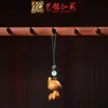 Pendente de Corrente para Celular de Pequena Cabacinha em Jacarandá Chaveiro de Carro Yiming Xianyuan Presente Criativo Pingente para Homens e Mulheres